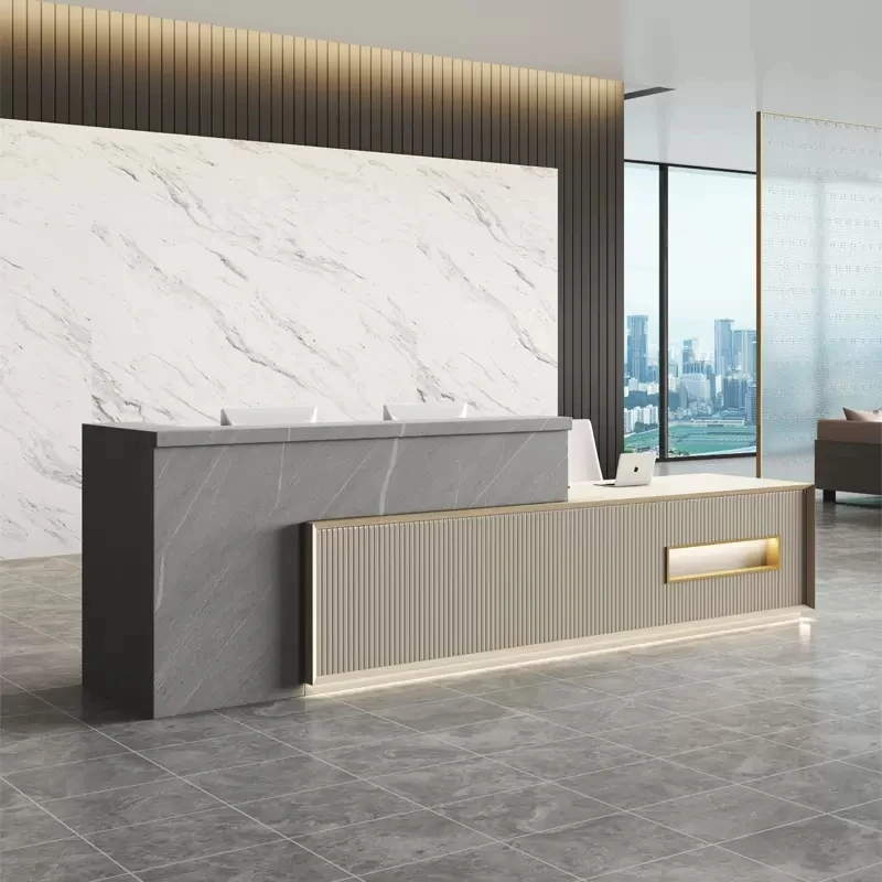 Hotel Reception Counter Front Desk Design Salon Reception Desk Nail ...