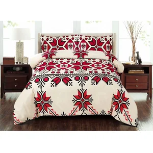 Rancho New Style PV Fleece Printed Bed Set Winter Comforter Sets