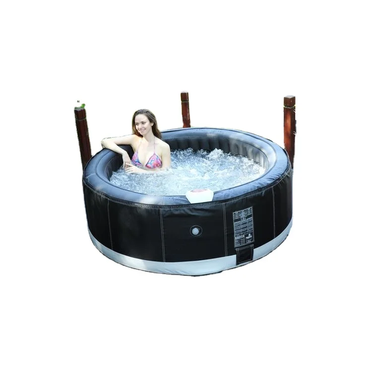 China Wholesale Low Price Hot Tub Spa 6 Person Square Automatic Inflatable Bathtub Inflatable
