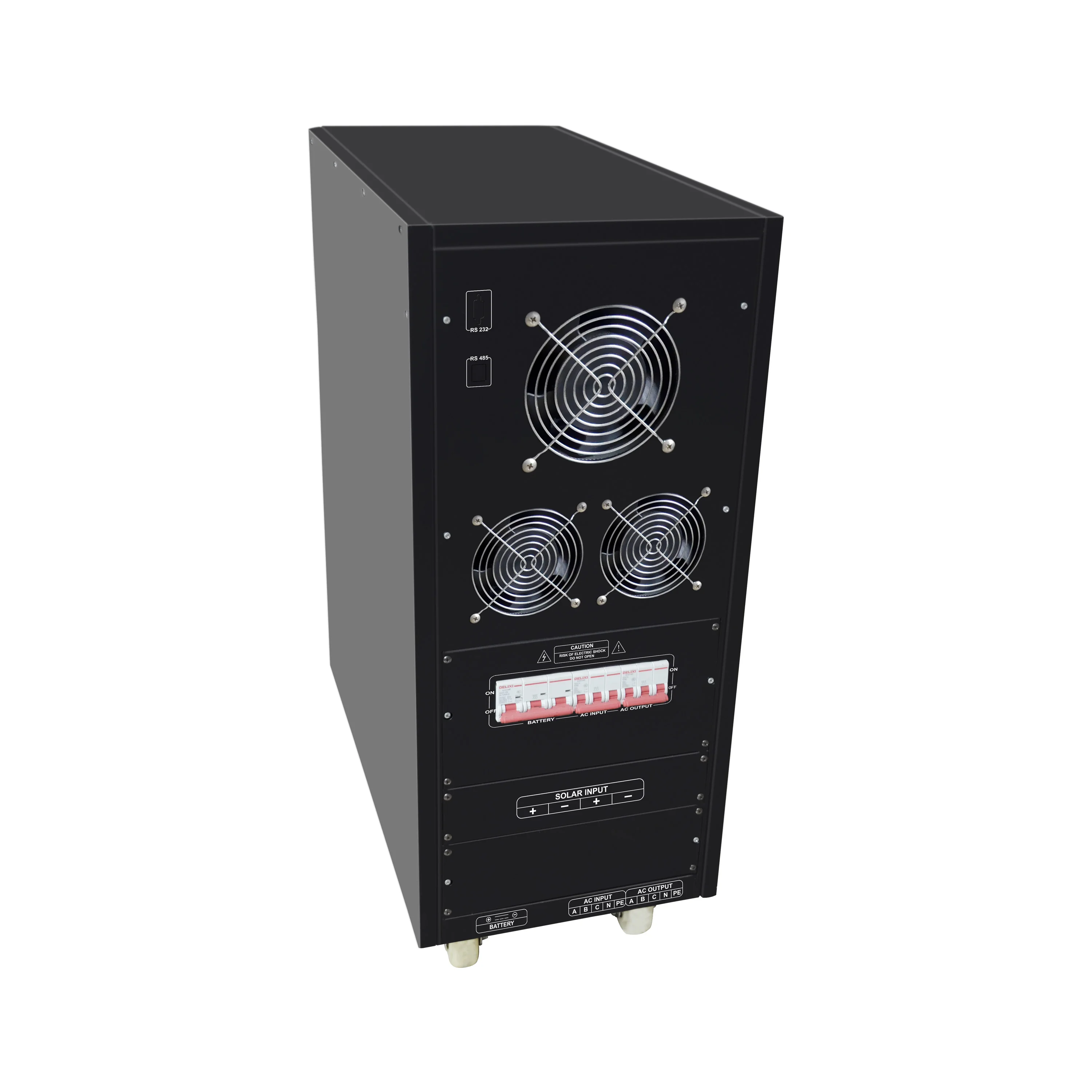15KVA 192VDC Input 50Hz 60Hz Output 3 Phase Inbuilt MPPT PWM Charge Controller Low Frequency Hybrid Solar Inverter