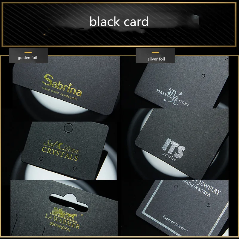 Custom Logo Cardboard Earring Display Cards | Personalized Jewelry ...