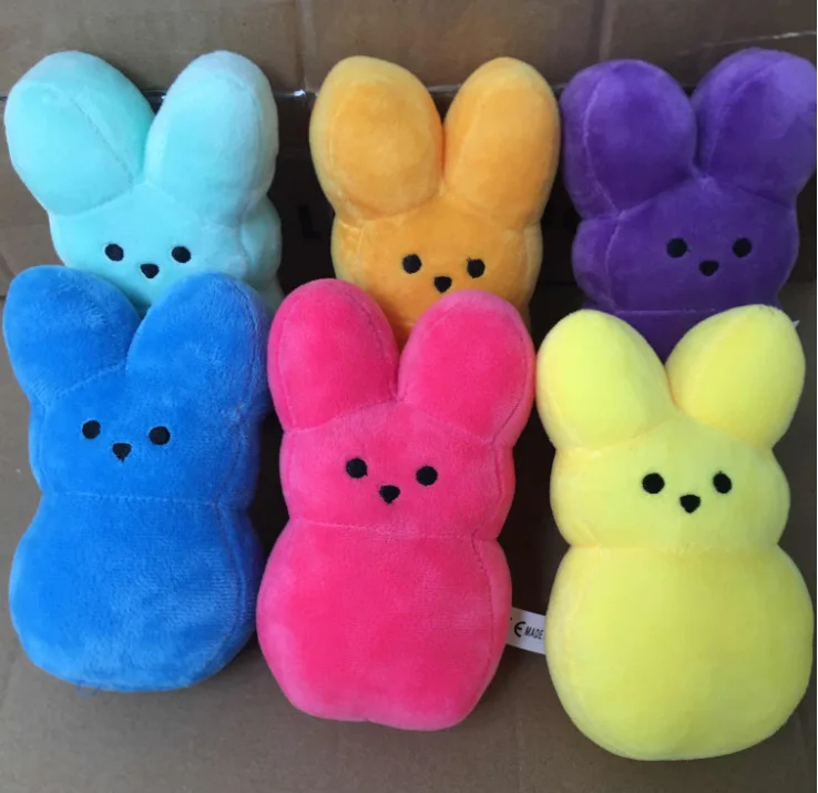 38cm 15cm peeps plush bunny rabbit peep Easter Toys Simulation Stuffed  Animal Doll for Kids Children Soft Pillow Gifts girl toy