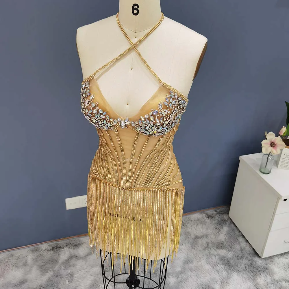 Luxury 2024 Crystal Gold Short Prom Dress Halter Mini Cocktail Party Gown Sequined 3D for Girls Black Graduation Gala RM011-1 Luxury 2024 Crystal Gold Short Prom Dress Halter Mini Cocktail Party Gown Sequined 3D for Girls Black Graduation Gala RM011-1