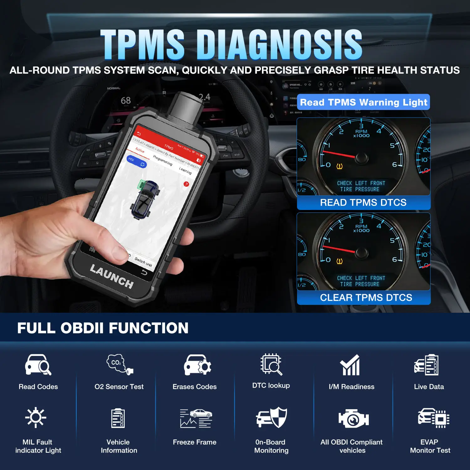 Global Version Launch High Quality TPMS Monitor TPMS Program Tool ...