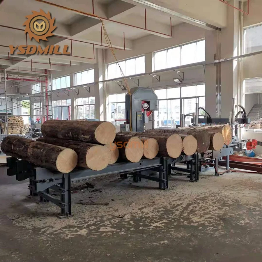 YSDMILL Industrial Sawmill Automatic Log Loading Deck Woodworking Machine