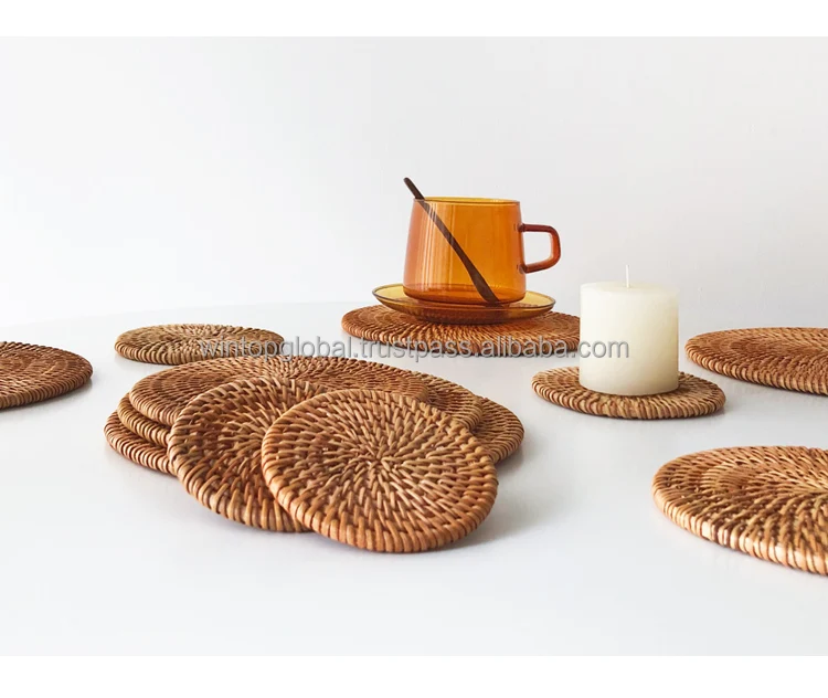 Cheap Charger Plates Wicker Rattan Wholesale Set Handicrafts Placemats