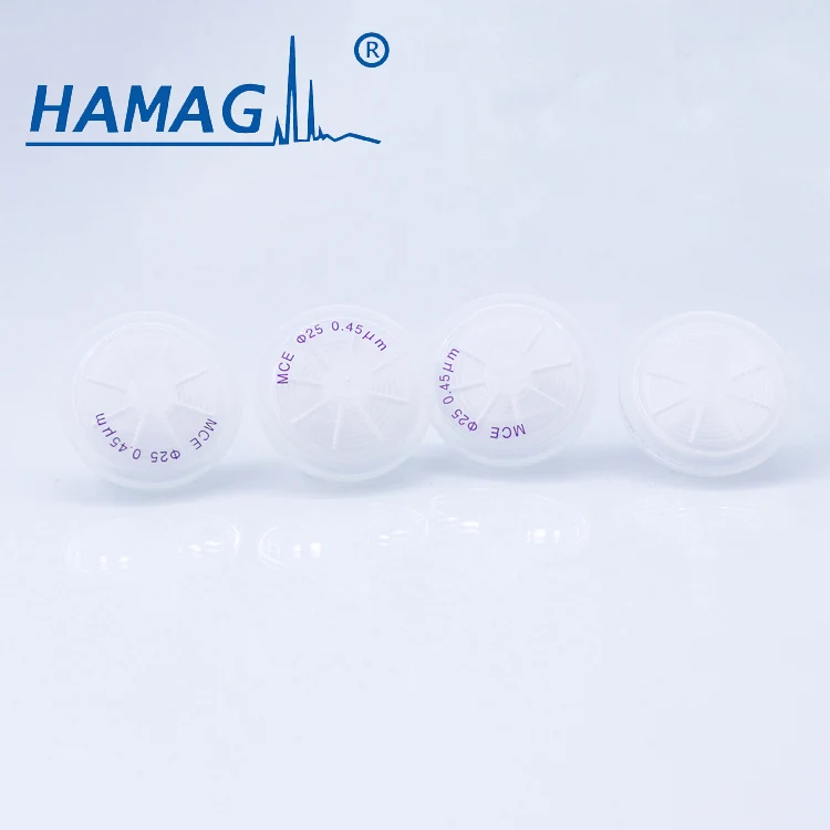 Гидрофильный шприцевой фильтр PVDF 25 мм 0 22 мкм для лабораторного