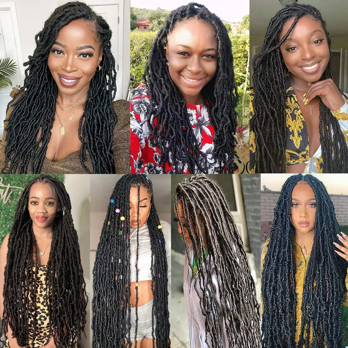 Goddess Locs Crochet Hair 12 Inch 7 Packs River Locs Curly Faux Locs C –  Find Your New Look Today!
