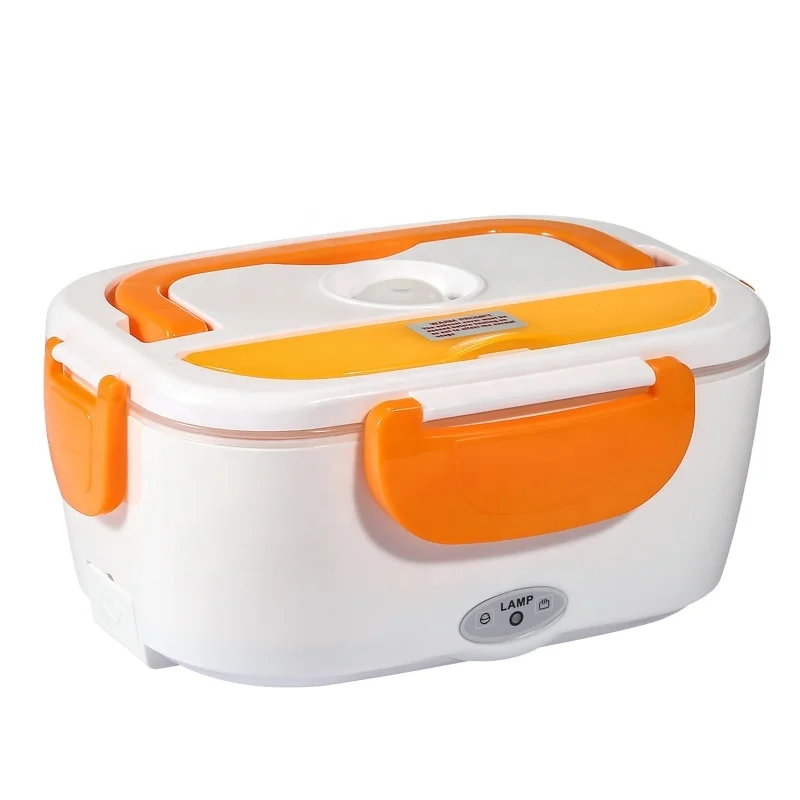 2 in 1 Home or Car Electric Lunch Box, Stainless Steel Food