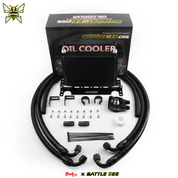 BATTLE BEE 25-Row Thermostat Adapter New Engine Oil Cooler Kit Radiator for NISSAN 370Z G37 BB-OCK-160T Cooling Systems