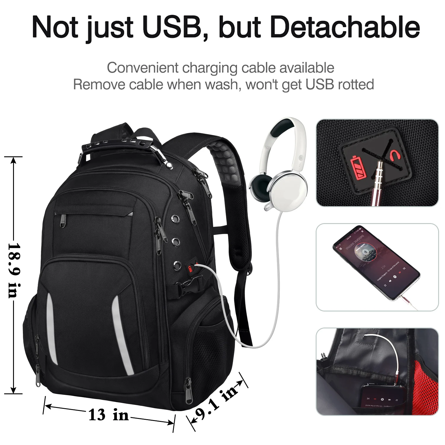 High Quality Laptop Backpacks Men Women Waterproof Travel Backpacks