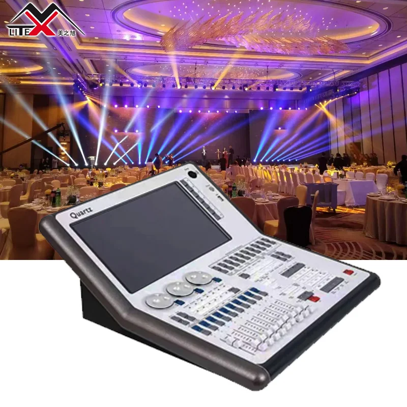 Professional Stage Lighting Quartz tiger Console for Dj  Moving Head Light with Flight case