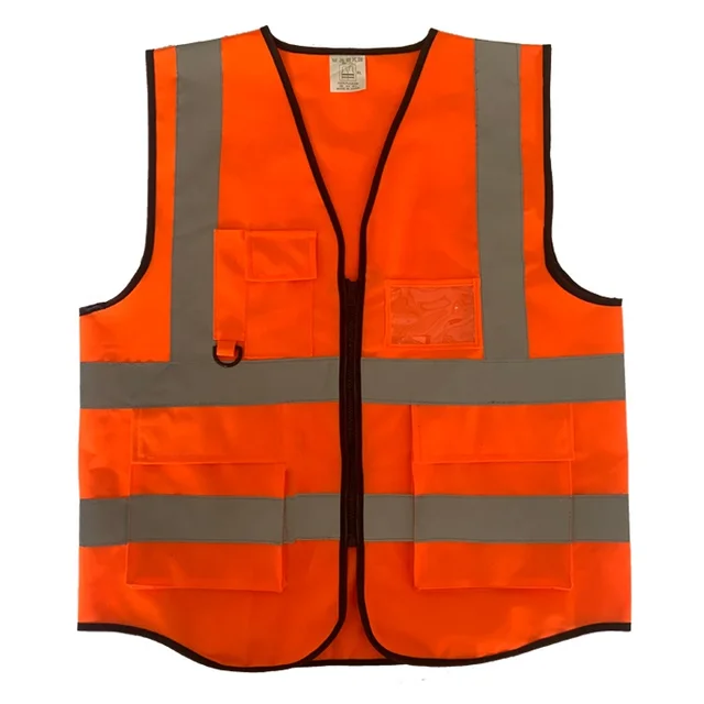Construction Reflect Strap Safety Vest Reflective Safety Vest Jacinth Color