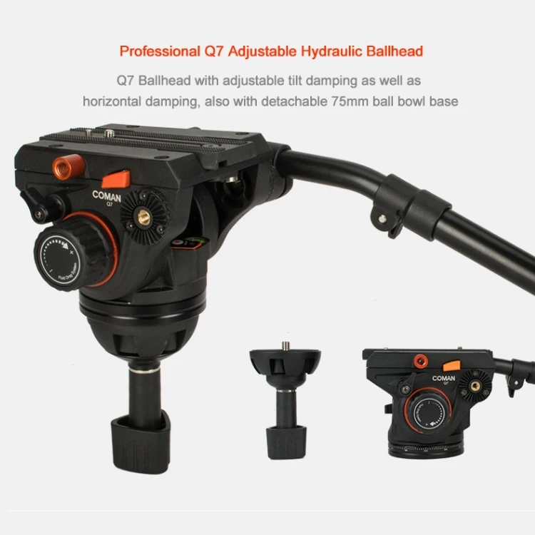 Coman high quality Video tripod kit DF25Q7 camera photography tripod stand