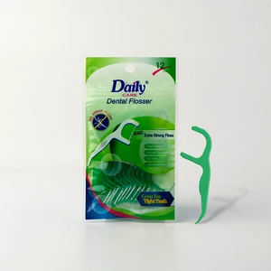 Daily Care CE FDA Hospital Specific Floss Stick Multi-function Dental Flossers for Adult Mouth Cleaning 12picks