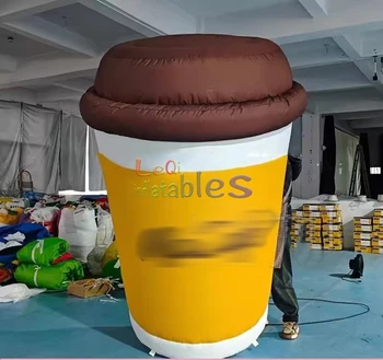 Giant Inflatable Coffee Cup Balloon Inflatable Bottle Coffee Can For Outdoor Advertising Promotion