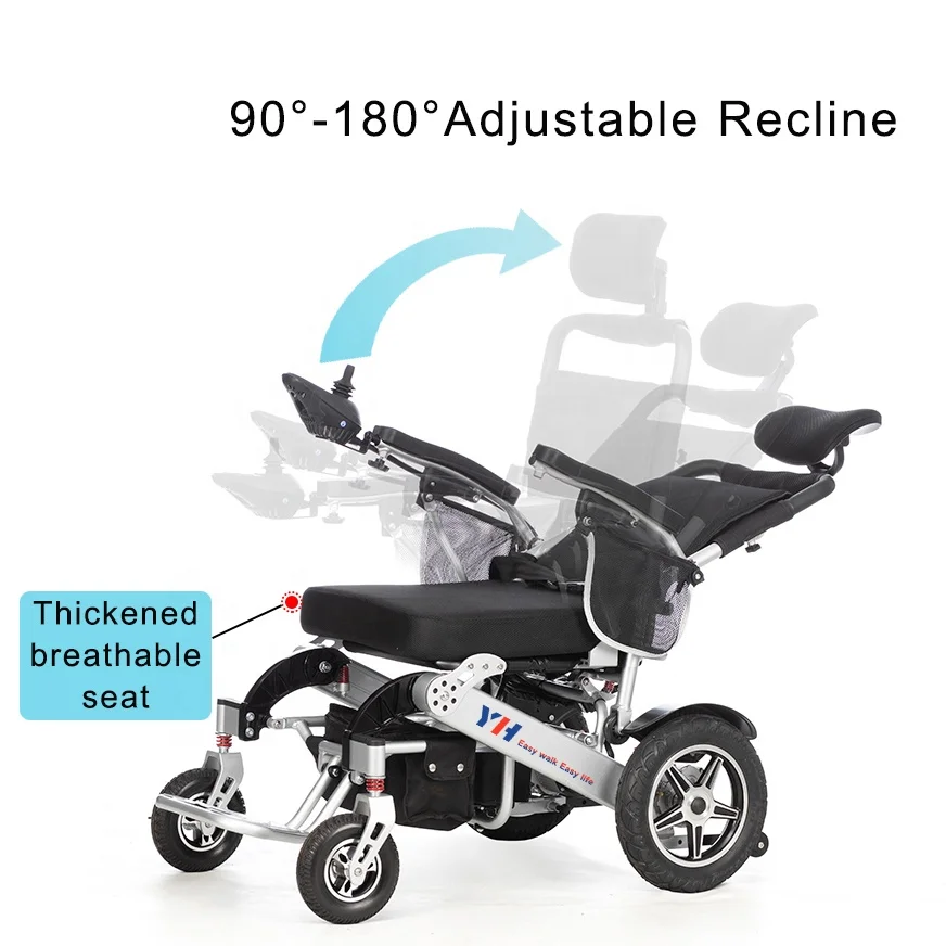 New Design 500W Motor Smart Electric Wheelchair Fully Automatic Reclining Mobility Wheelchair for Adults