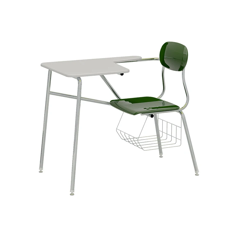 Modern High School Classroom Chair Desk Combos Student School Chairs With  Writing Tablet Arm