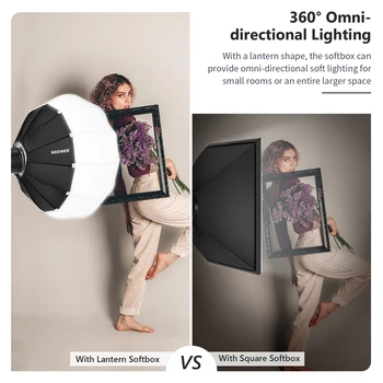 Neewer 85cm Photo Lantern Umbrella Softbox + Skirt Outdoor SoftBox for Light detail image