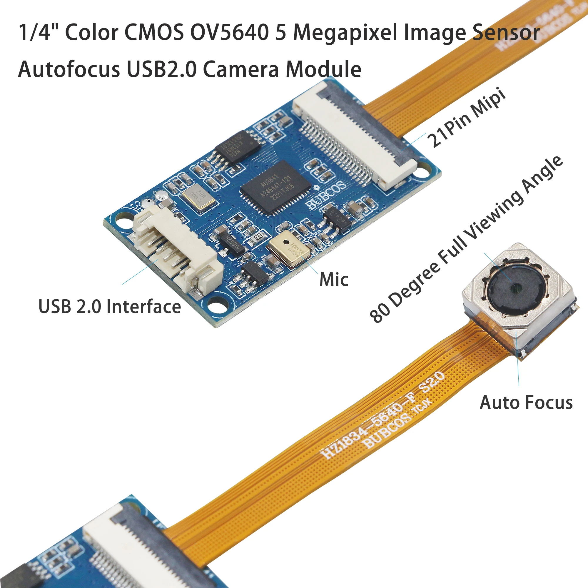 USB Camera Module 5MP Camera With OV5640 CMOS sensor HD High Resolution Camera For Motion