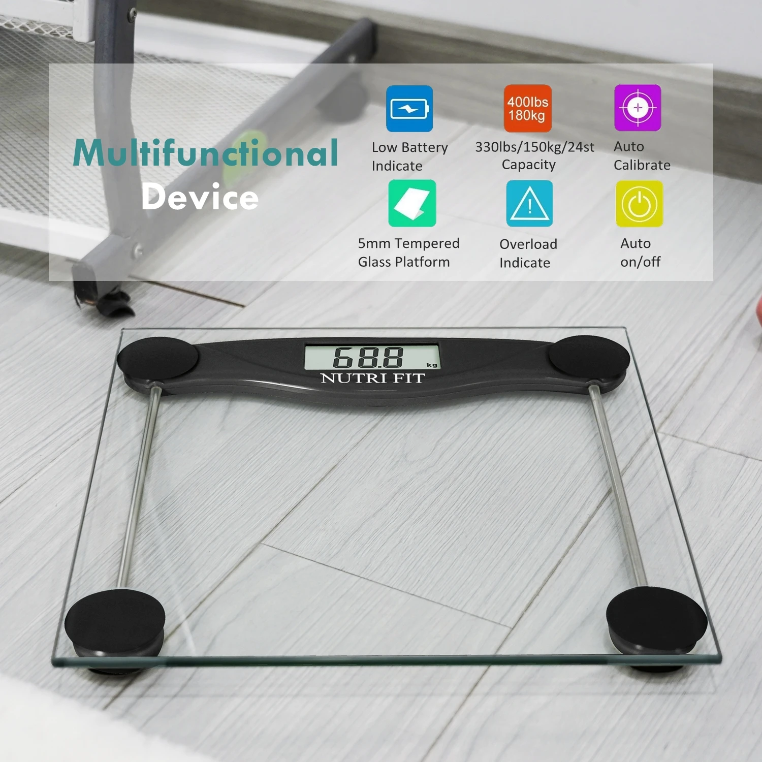 Camry 150kg Digital Body Weight Scale for Accurate Bathroom