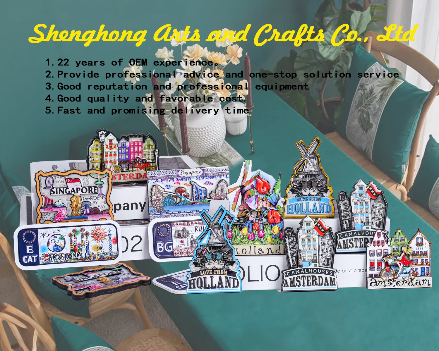 Custom 3d Architectural Tourist Fridge Creative Home Decoration