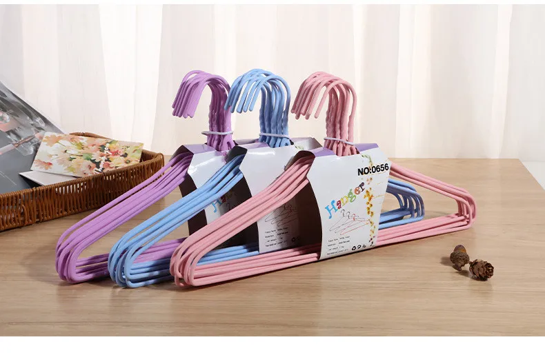 Clothes Hanger Clothes Drying Non-Slip Metal Clothes Hanger 7 Pieces Pack