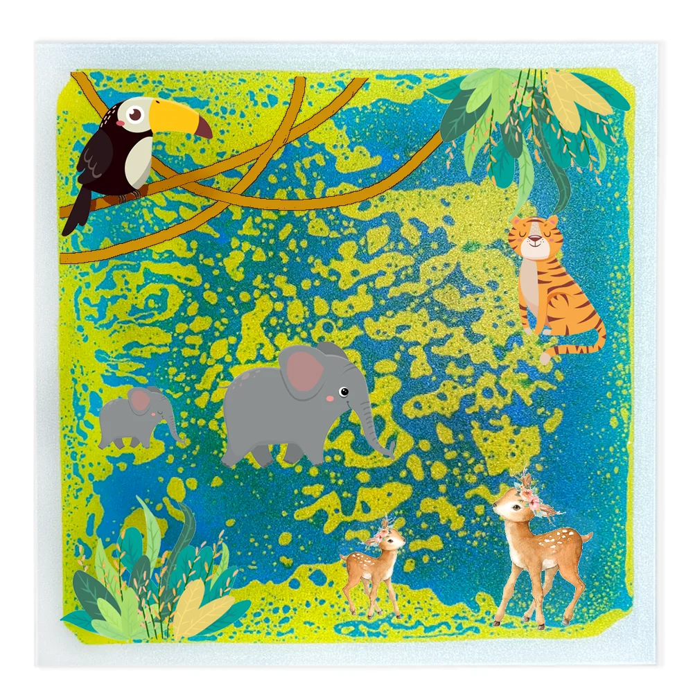 New Autism Products Kindergarten Nursery Room Kids Play Sea World Printed Sensory Board Mat Liquid Gel Sensory Toys