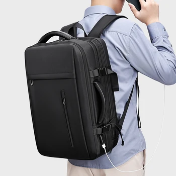Alternative view of New Multifunction Large Capacity Usb Raincoat Backpack Business Travel Laptop Backpack Bag Men
