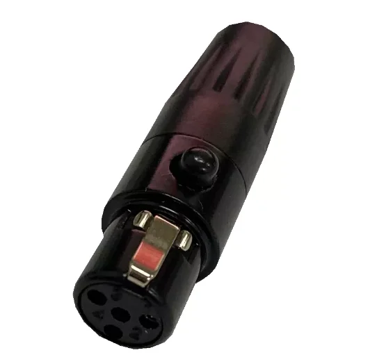 Mini XLR Connector - 5 Pin Male Plug for Audio & Video