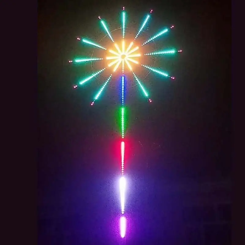 5V SMD5050 RGB Multiple Color Music and Voice Sync Mode Bluetooth App Control USB RGB Smart Led Fireworks Lights