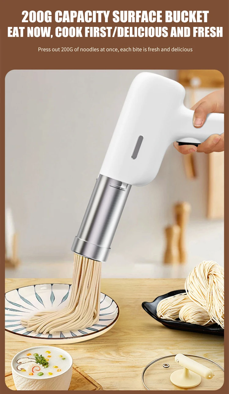 Highquality Handheld Wireless Noodle Maker Chargeable Pressure Noodle