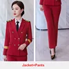 Dark Red air hostess uniform stewardess suit