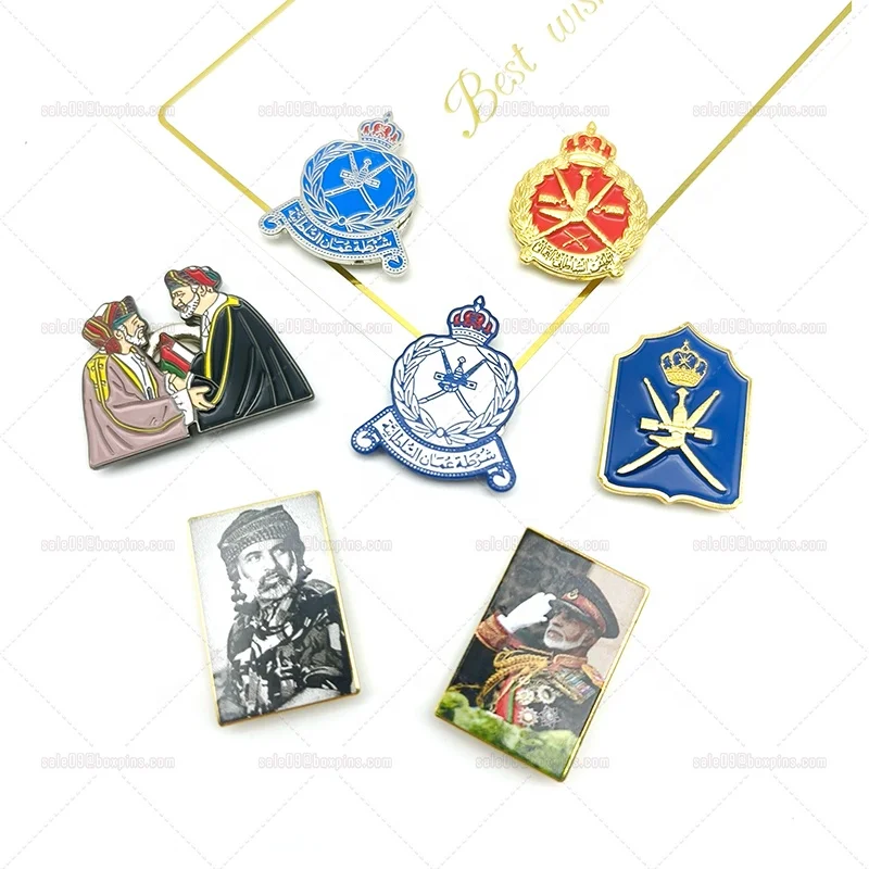 Fast Delivery Oman National Day Flag Enamel Pin Badge - Custom