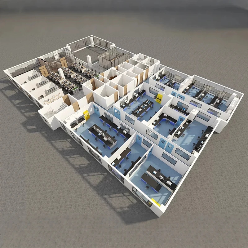 HUAAO Iso 7 Workshop Gmp Container Industry Hospital Prefab Rock Partition Panels Sandwich Prefabricated Modular Clean Room