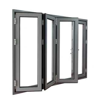 Most popular Customized Aluminum sliding windows and doors Bi Folding door Garden Interior folding door