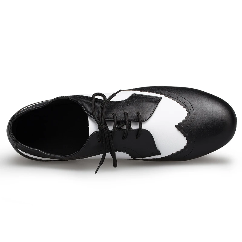 
 Мужские туфли для латиноамериканских танцев L175, черно-белые туфли из натуральной кожи высотой 2,5 см, оптовая продажа  