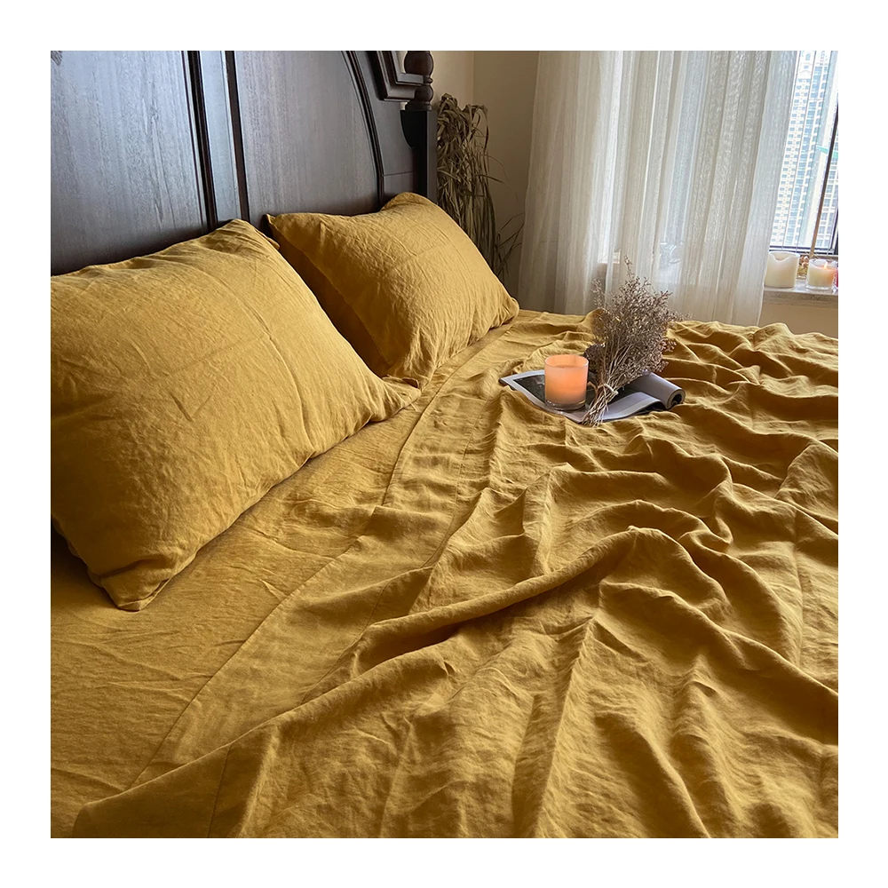 Stonewashed 100 French Flax Linen Stock High Quality Square Pillow