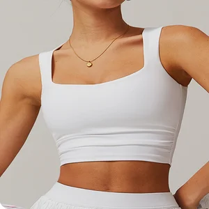 Wholesale Lightweight Women's Sports Bra Custom Breathable Quick Dry Tight-Fitting Yoga Top for Running Fitness Adults' Sports