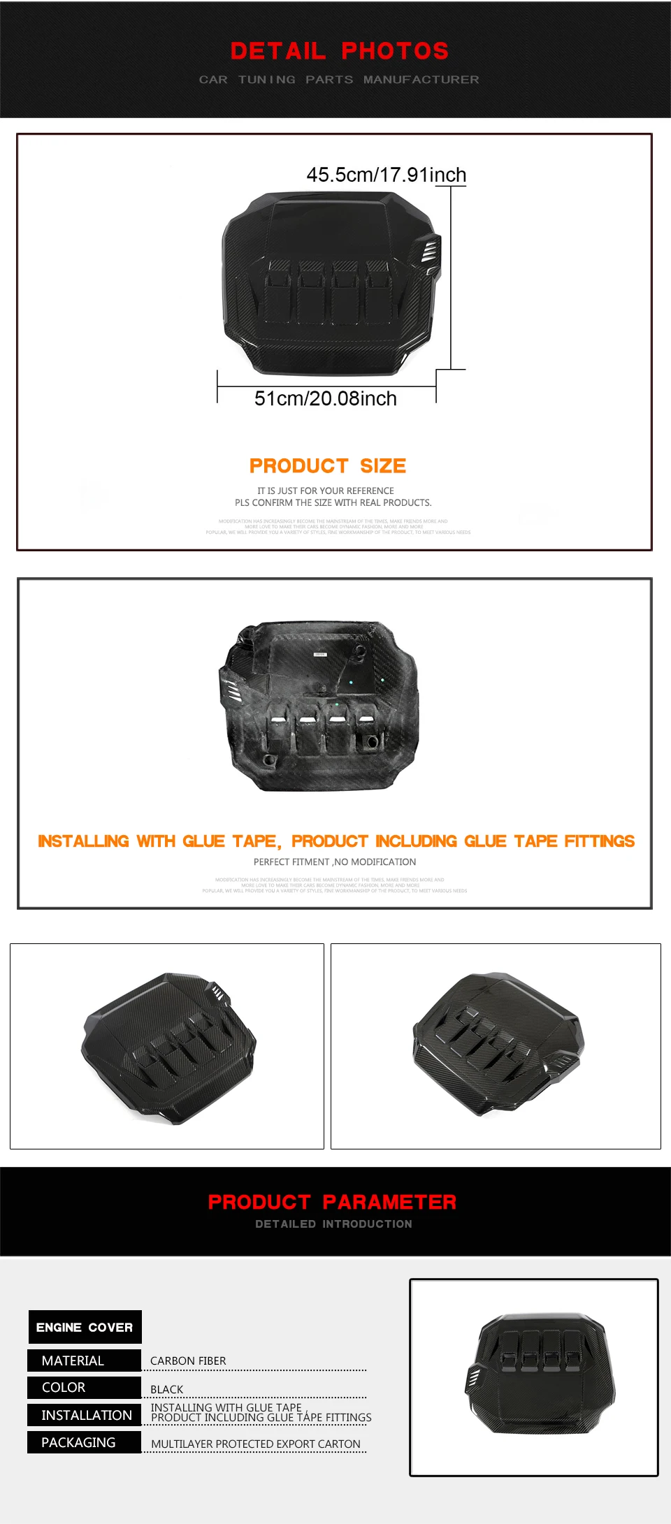 Dry Carbon Fiber Mk8 Front Engine Hood Cover For Vw Golf Mk8 Gti 20212023 Buy Mk8 Front