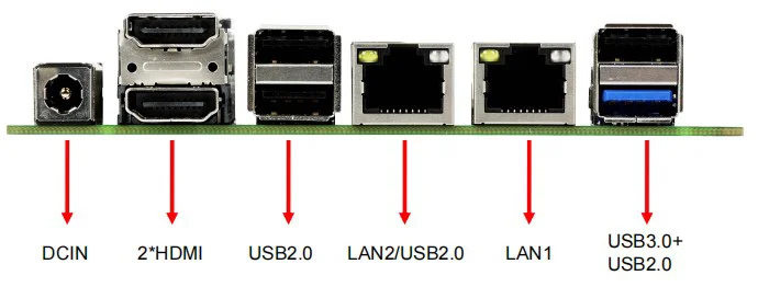 Embedded Industrial Computer Motherboard with J4125 Processor on Board DDR4 LVDS HDM Nano Itx Motherboard