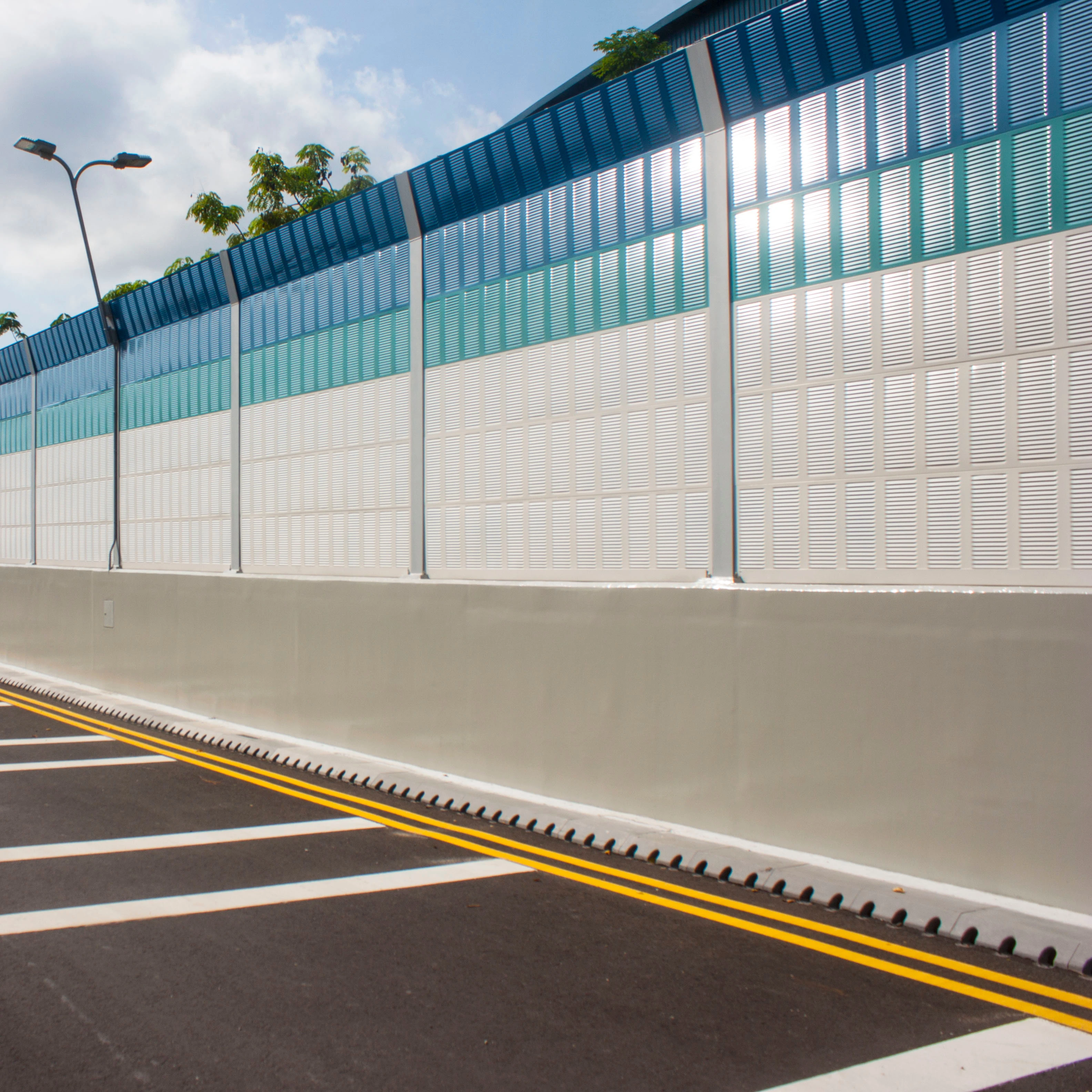 Modern Outdoor PVC & Acrylic Acoustic Barrier Fence Sound Wall for Highway Noise Control and Reduction