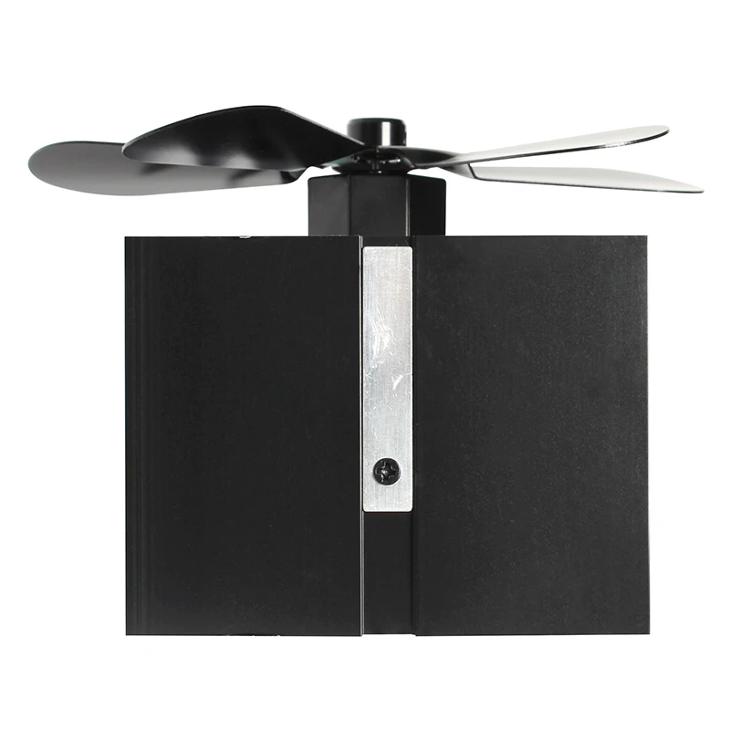 Freestanding Stove Top Fan Portable Mini Black Thermoelectric Fireplace