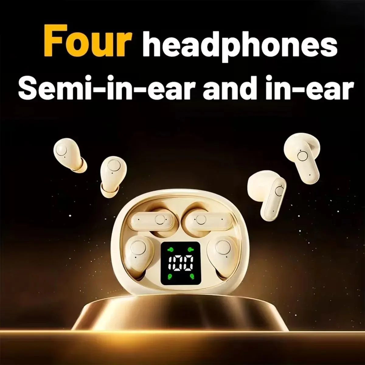 2026 Best Selling V5.4 Headphones with ENC Noise Cancellation 3-5 Hours Battery Life & Low Latency