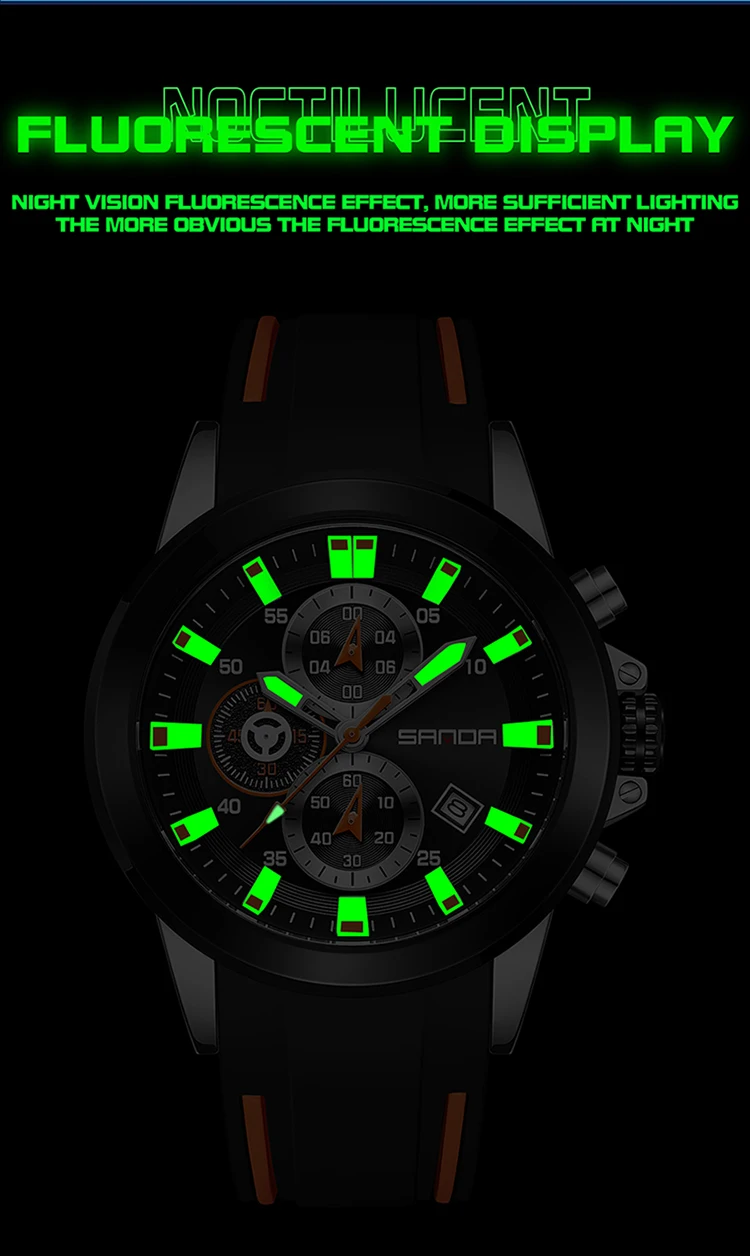 Sanda Fashion Calendar Business Quartz 5503 Watch For Men