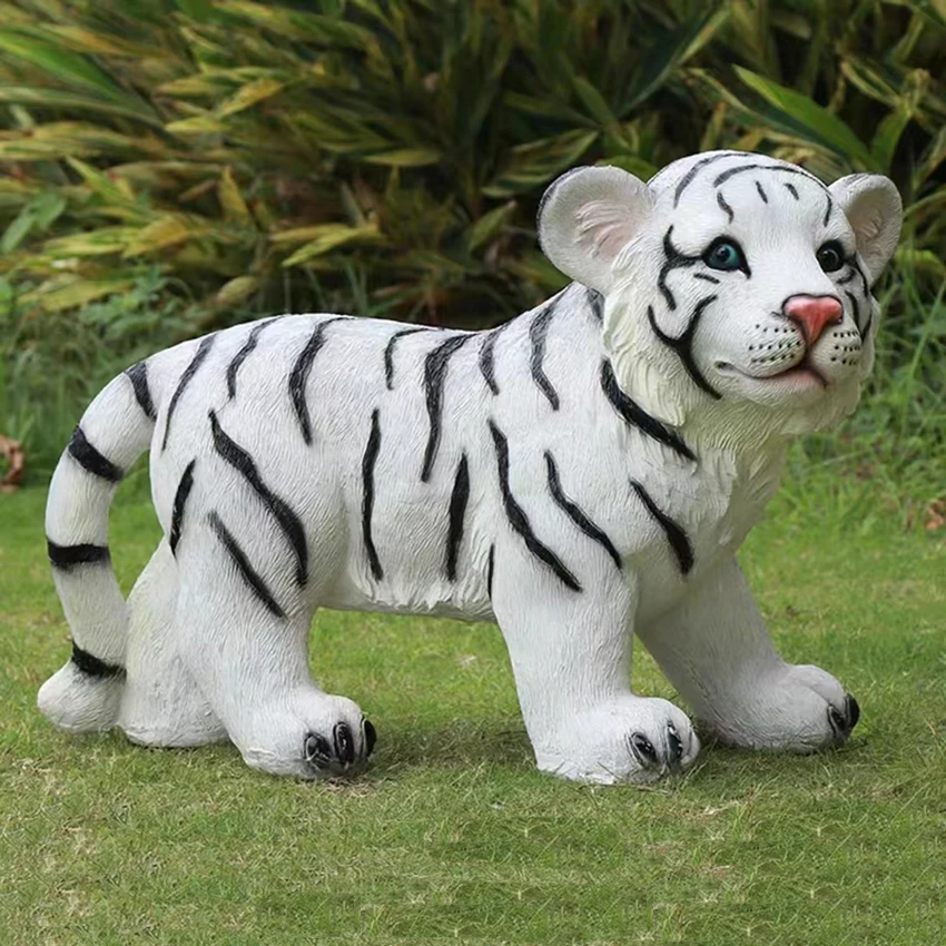 Customizable resinFRP Tiger Fiberglass Tiger statues for outdoor park