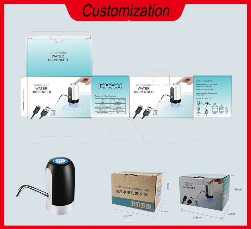 Best Seller Portable Water Dispenser Pump Bottled Drinking Automatic