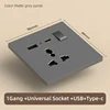 1Gang +Universal Socket +USB+Type-C