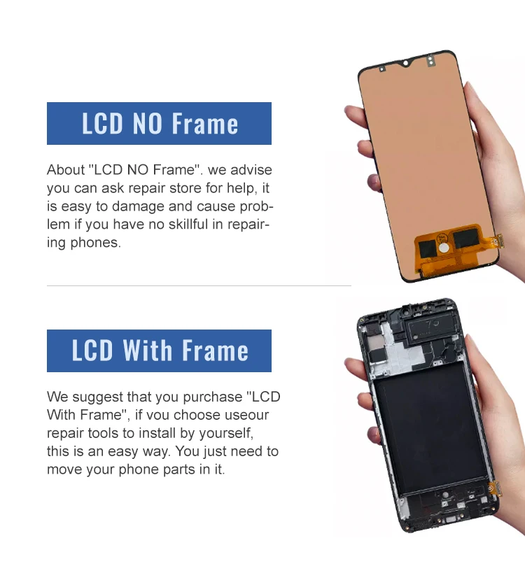 For Samsung Galaxy A50Llcd with Touch Folder 2 Combo for Samsung A50 A50S A70 A80 A90 Lcd Screen Display