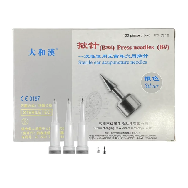 Hot Sale Medical Grade Disposable Sterile Ear Acupressure Needles Semi-Permanent Continuous Pain Relief Continuous Acupuncture